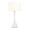 24&#x27;&#x27; Sleek Modern White Table Lamp 